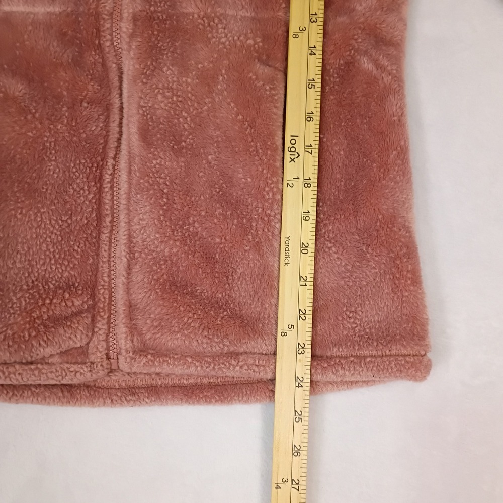 32 Degrees Heat Womens Dusty Rose Pink Plush Faux Fur Fleece Full Zip Jacket S - Picture 8 of 10